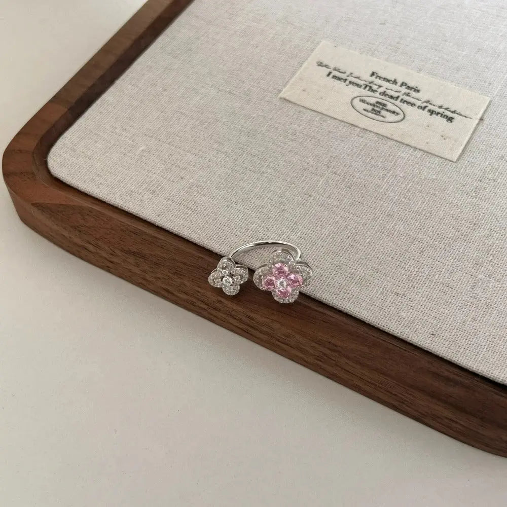 Sterling Silver Seraphine Blossom Ring - Dolce Vincita