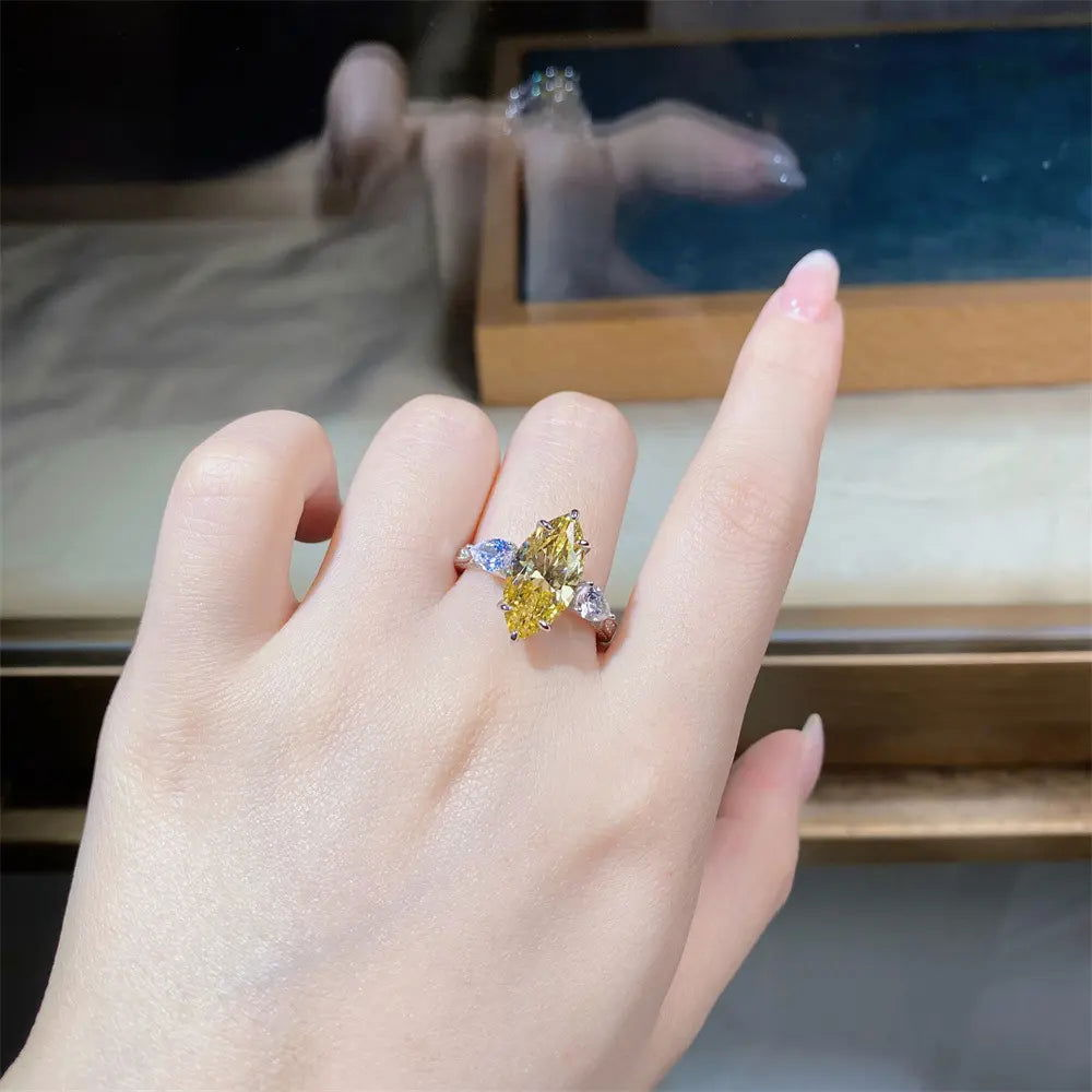 Sterling Silver Sunlit Sparkle Ring - Dolce Vincita