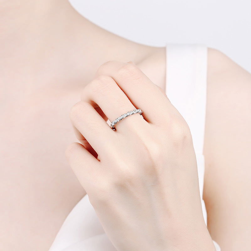 Sterling Silver Twisted Elegance Ring - Dolce Vincita