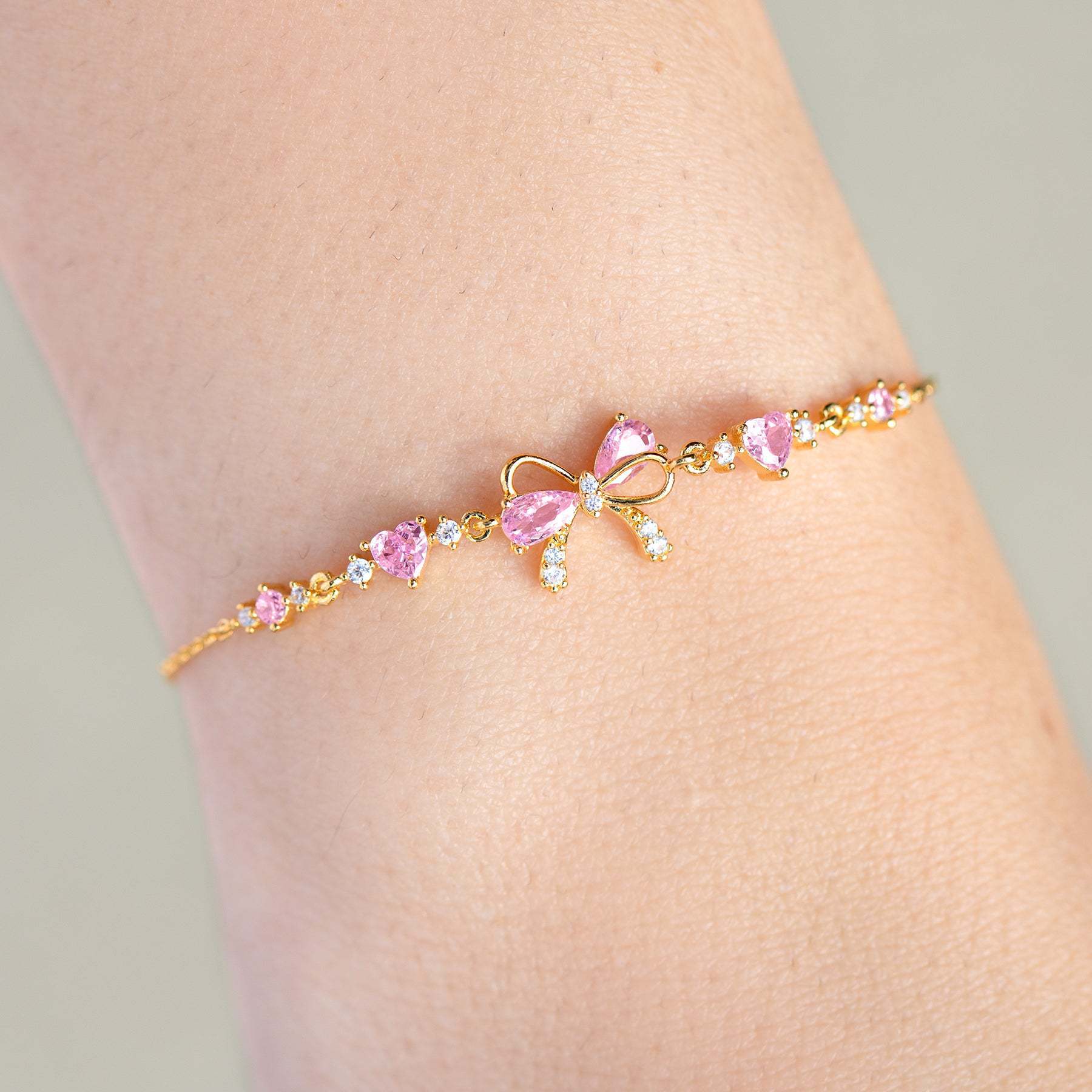 Blush Bow Bracelet