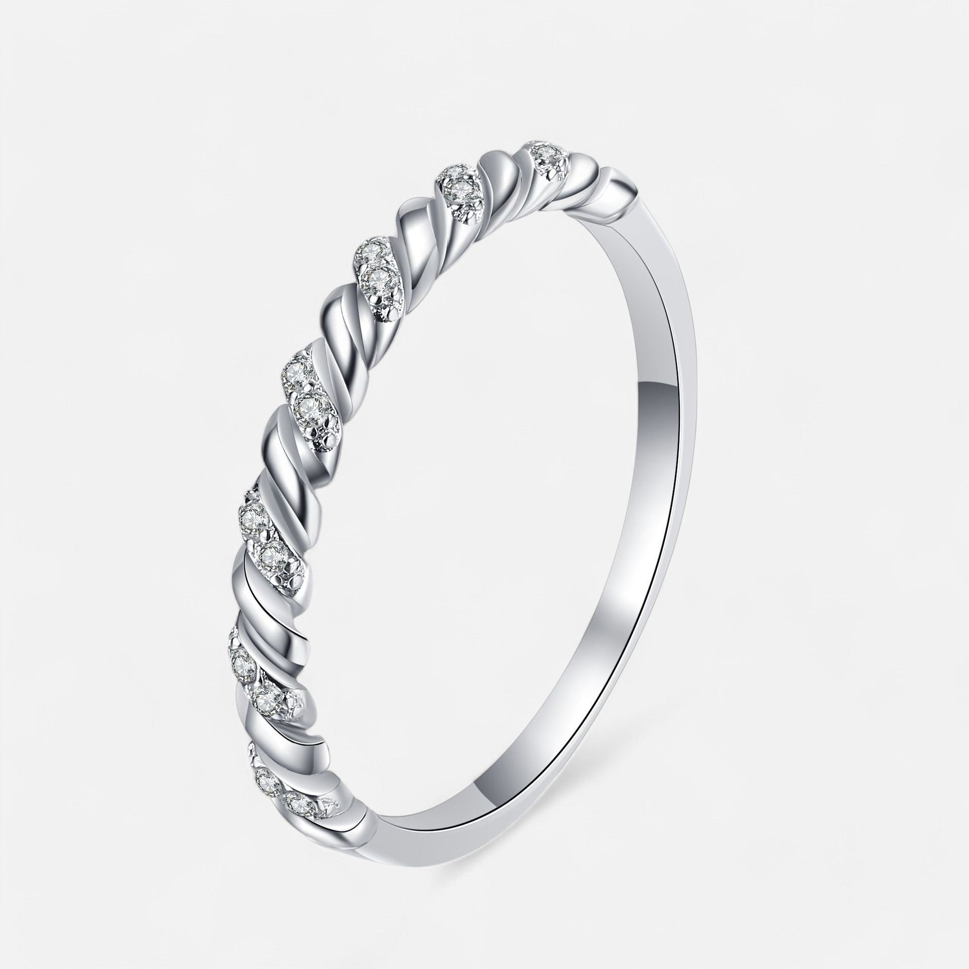 Sterling Silver Twisted Elegance Ring