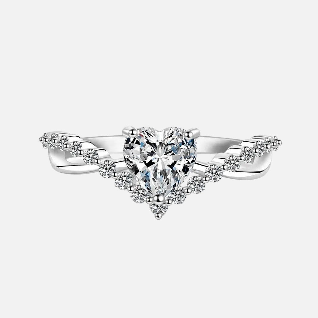Sterling Silver Love Sparkle Ring